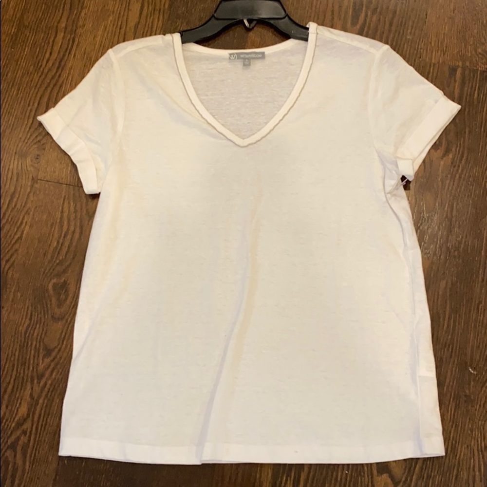 Chain Trim V-Neck Tee
WIT & WISDOM NEW - Picture 6 of 8